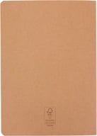 Miniatyrbilde 2 av Naturhvit Slyk A5 Kraftpapp Linjert Notatbok