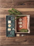 Miniatyrbilde 5 av Naturhvit Mauro Bøk Rektangulær Nøkkelring