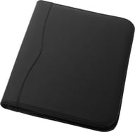 Miniatyrbilde 2 av Solid svart Ebony A4 Dokumentmappe med Glidelås