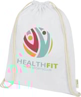 Miniatyrbilde 4 av Hvit Orissa 140 g/m2 GOTS Økologisk Bomull 5L Gympose