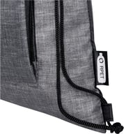 Miniatyrbilde 6 av Lynggrå/Solid svart Ash RPET Sammenleggbar 7L Gympose