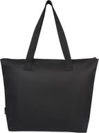 Miniatyrbilde 1 av Solid svart/Lynggrå Reclaim 600D GRS Resirkulert Polyester 15L Shoppingbag med Glidelås