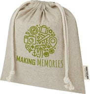 Miniatyrbilde 4 av Melert blå Pheebs 150 g/m2 GRS Resirkulert Bomull 1,5L Gavepose