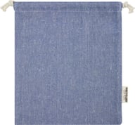 Miniatyrbilde 1 av Melert blå Pheebs 150 g/m2 GRS Resirkulert Bomull 1,5L Gavepose