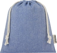 Miniatyrbilde 2 av Melert blå Pheebs 150 g/m2 GRS Resirkulert Bomull 1,5L Gavepose