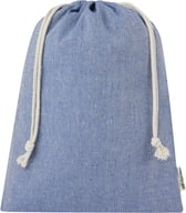 Miniatyrbilde 2 av Melert blå Pheebs 150 g/m2 GRS Resirkulert Bomull 4L Gavepose