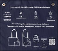 Miniatyrbilde 3 av Marineblå Kai GRS Resirkulert Nylon Handlenett