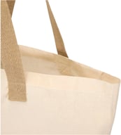 Miniatyrbilde 4 av Naturhvit/Kongeblå Sierra 140 g/m² Resirkulert Bomull 12L Handlenett