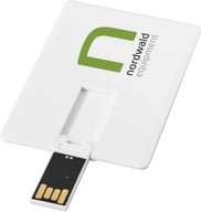 Miniatyrbilde 3 av Hvit Slim Kortformet 2 GB USB Minne