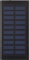Miniatyrbilde 2 av Solid svart Stellar 8000 mAh Solcelledrevet Powerbank