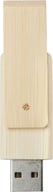 Miniatyrbilde 1 av Beige Rotate 16 GB Bambus USB Minne