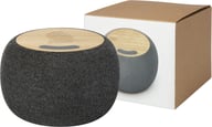 Miniatyrbilde 5 av Naturhvit/Grå Ecofiber 3W Bambus/RPET Bluetooth® Høyttaler og 10W Trådløs Ladematte