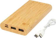 Miniatyrbilde 4 av Naturhvit Tulda 10.000 mAh Bambus Powerbank
