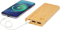 Miniatyrbilde 5 av Naturhvit Tulda 10.000 mAh Bambus Powerbank