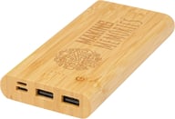 Miniatyrbilde 7 av Naturhvit Tulda 10.000 mAh Bambus Powerbank