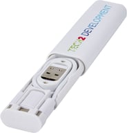 Miniatyrbilde 5 av Hvit Whiz Resirkulert Plast Modulær Ladekabel