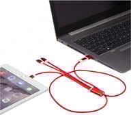 Miniatyrbilde 2 av Kongeblå Versatile Resirkulert Aluminium 5-i-1  Ladekabel