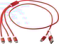 Miniatyrbilde 4 av Kongeblå Versatile Resirkulert Aluminium 5-i-1  Ladekabel