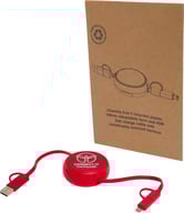 Miniatyrbilde 6 av Kongeblå Alasia 5-i-1 Resirkulert Plast og Aluminium Uttrekkbar Ladekabel med 45W hurtiglading