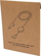 Miniatyrbilde 7 av Hvit Citala 5-i-1 Resirkulert Plast Ladekabel med 27W Hurtiglading