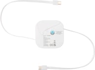 Miniatyrbilde 1 av Hvit Gloas Resirkulert Plast 5-i-1  Uttrekkbar   Ladekabel