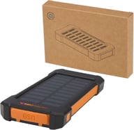 Miniatyrbilde 6 av Solid svart Altair 5000 mAh 10 W Resirkulert Plast Solcelledrevet Powerbank med Lommelykt