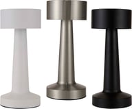 Miniatyrbilde 3 av Hvit Aludra oppladbar, dimbar bordlampe med 3 lysmoduser