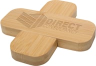 Miniatyrbilde 2 av Naturhvit Croc Bambus Liten Gryteunderlag