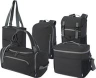 Miniatyrbilde 3 av Solid svart Aqua GRS RPET Vannavstøtende 35L Weekendbag