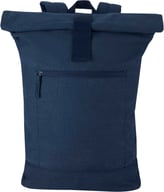 Miniatyrbilde 1 av Marineblå Recanvas 14" GRS resirkulert ryggsekk med rulletopp, 16 L