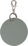 Miniatyrbilde 2 av Grå Resi Plus Resirkulert Nøkkelring med Rundt Anheng