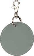 Miniatyrbilde 1 av Grå Resi Plus Resirkulert Nøkkelring med Rundt Anheng