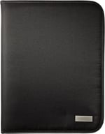 Miniatyrbilde 1 av Solid svart Stanford A4 Deluxe Dokumentmappe med Glidelås