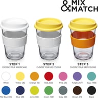 Miniatyrbilde 3 av Akvamarin Americano® Cortado 300 ml Silikongrep Plastkopp