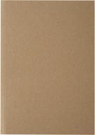 Miniatyrbilde 1 av Naturhvit Novella Austen A5  Resirkulert Kraftpapir Notatbokk med Mykt Omslag