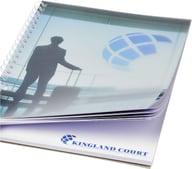 Miniatyrbilde 5 av Hvit Desk-Mate® Wire-o A5 Notisbok med PP-omslag