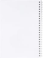 Miniatyrbilde 1 av Hvit Desk-Mate® Wire-o A5 Notisbok med PP-omslag