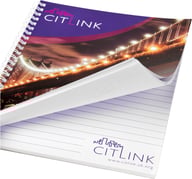 Miniatyrbilde 4 av Hvit Desk-Mate® A4 Notatbok med Spiral