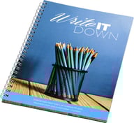 Miniatyrbilde 4 av Hvit Desk-Mate® A5 Notatbok med Spiral