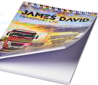 Miniatyrbilde 4 av Hvit Desk-Mate® A6 Notatbok med Spiral