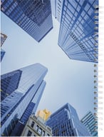 Miniatyrbilde 1 av Hvit Wire-o A5 Notisbok Hardt Omslag