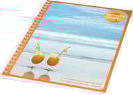 Miniatyrbilde 4 av Hvit Desk-Mate® A5 Notatbok med Syntetisk Perm