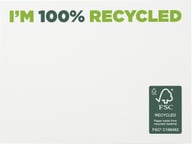 Miniatyrbilde 1 av Hvit Sticky-Mate® Resirkulerte Klistrelapper 100 x 75 mm