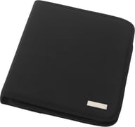 Miniatyrbilde 2 av Solid svart Stanford A4 Deluxe Dokumentmappe med Glidelås