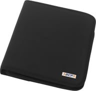 Miniatyrbilde 4 av Solid svart Stanford A4 Deluxe Dokumentmappe med Glidelås