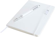 Miniatyrbilde 3 av Havblå/Havblå Luxe Legato Elegance Sett med A5 Notatbok med Hardt omslag og Rollerpenn