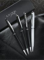 Miniatyrbilde 5 av Solid svart Luxe Lento Aluminium Touch/Stylus Sort Blekk Kulepenn