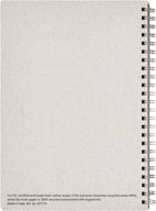 Miniatyrbilde 1 av Hvit Luxe Bianco A5 Resirkulert Notatbok med Spiral