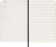 Miniatyrbilde 4 av Solid svart Moleskine 12M Kalender Lommeformat med Ukesoversikt med Mykt Omslag