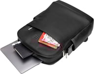 Miniatyrbilde 4 av Solid svart Moleskine Classic Pro Skinn PC-ryggsekk